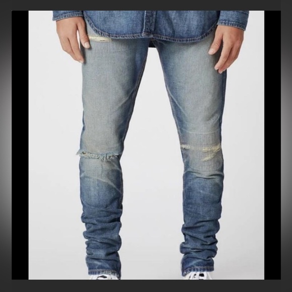 7 For All Mankind Other - COPY - NEW W O T 🚨 Fear of god zipper ankle distressed by hand Japanese selvedge